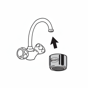 Bocsini R0004 moderno rubinetto in plastica aeratore Design a risparmio idrico per uso bagno e cucina - Product Image 1