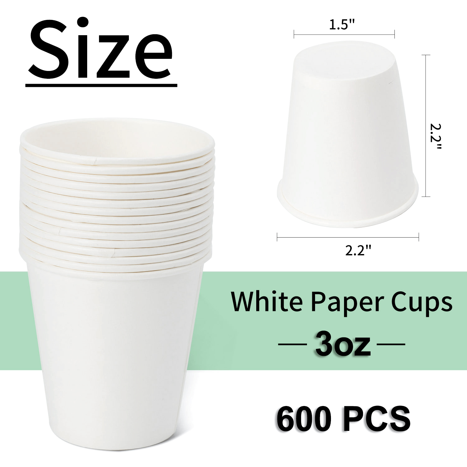 Custom 3oz Small Paper Cups with Logo - Disposable