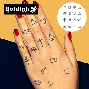 <span class=keywords><strong>Tatouage</strong></span> au stylo Jagua Boldink personnalisé, réaliste, micro-caméra, flocon de neige, cœur, pour le corps, imperméable, longue durée (2 semaines) - Product Image 2