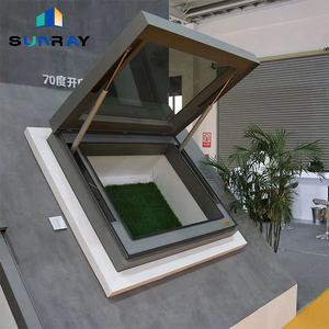 Thiết kế hiện đại khung hợp kim nhôm phẳng mái cầu thang 70 độ kích thước lớn Thông Minh Điện Skylight sunroom tự động TOP louver - Product Image 6