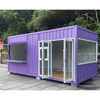 Sud-Sud Maison conteneur modulaire préfabriquée facile de 40 pieds en acier Maison mobile de 40 pieds avec verre pour application dans le parc