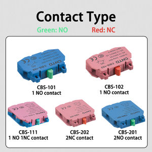 CNTD 10A V ثلاثة موضع إعادة ضبط ذاتي زر القفل الأيمن 22 في اليسار مفتاح ضغط لحظي للطوارئ IP65/IP64 - Product Image 6