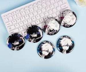 Bán Buôn Tùy Chỉnh Anime Huy Hiệu Thiếc Vòng Kim Loại Pin Nút Với An Toàn Pin Mạ Kỹ Thuật Cho Quà Tặng Khuyến Mãi Giá Rẻ Giá - Product Image 5