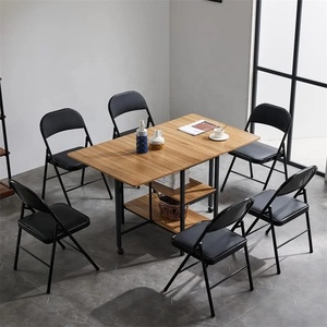 Oferta Especial Muebles de <span class=keywords><strong>Comedor</strong></span> Modernos, Juego de <span class=keywords><strong>Comedor</strong></span> de 6 Sillas con Mesa de Vidrio para Cocina y Hogar - Product Image 4