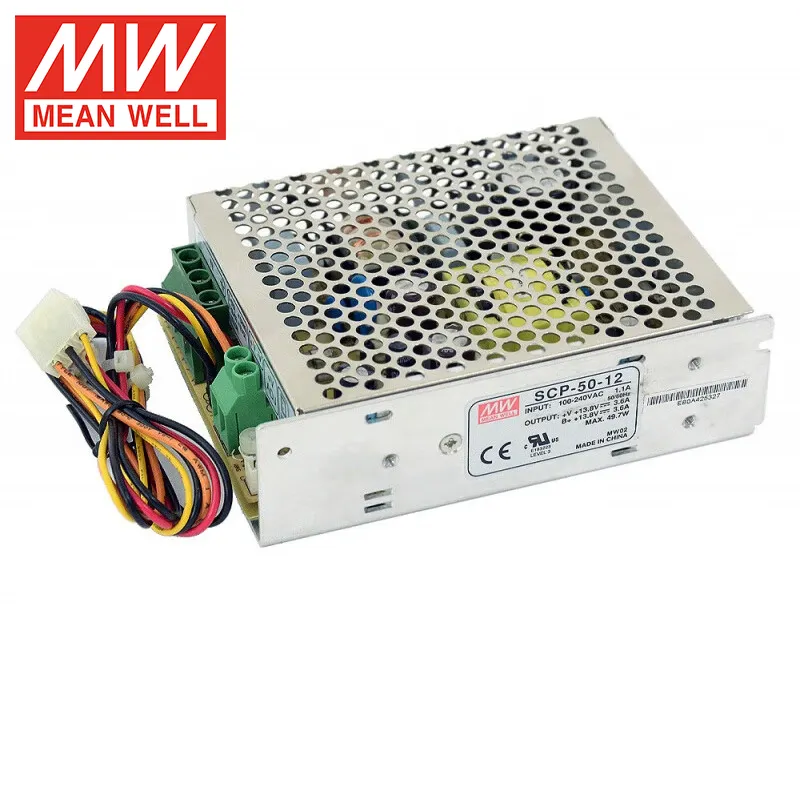 MEAN WELL Alimentation à sortie unique 50W 12V SCP-50-12 Fournisseurs d'alimentation CC à sortie universelle