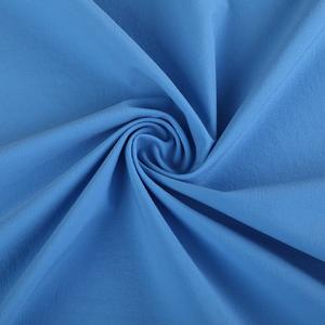 Textiles Factory Direct Sale Wholesale 100% Cotton Stretch Woven Blue Plain Dyed Cotton Twill Textile Fabrics Cotton Roll for Clothing - Product Image 6