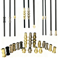Usine En Gros Noir Or Nickel Aluminium Colliers Knuckles Manchon pour Balustres Balustrades Broches Escalier Décoration