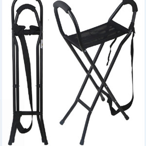 Hepo Folding Cane Stool 30cm Length Lightweight Portable <b>Chair</b> For <b>Elderly</b> Outdoor Use - Product Image 2
