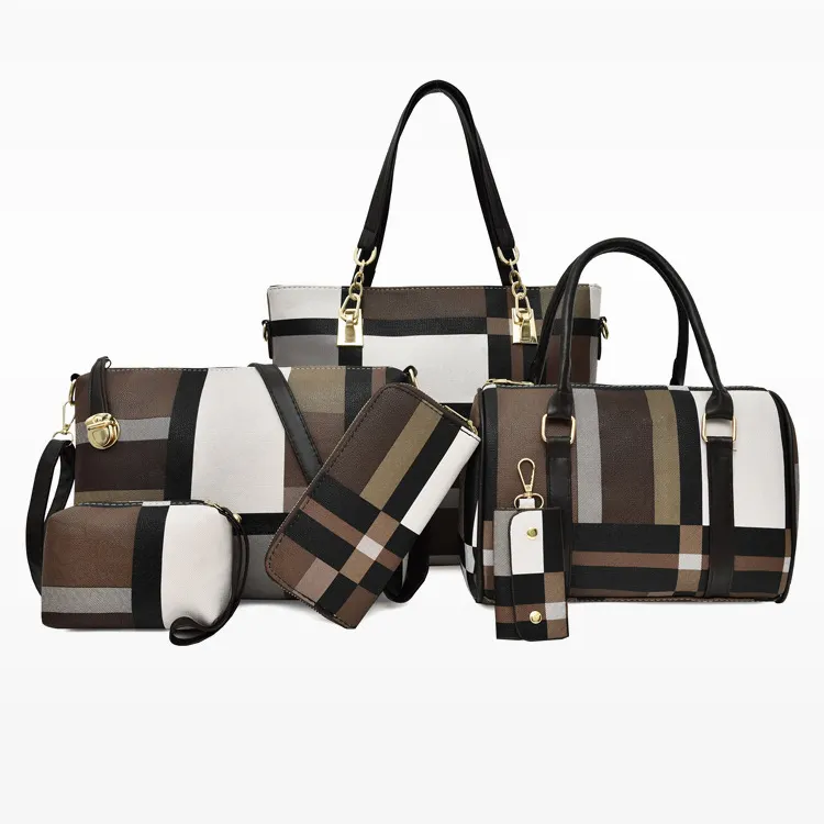 2022 Designer Luxury 6pcs Womens Handbags Set High Quality Large Tote Bags Ladies Shoulder Bag Women Purses and Handbag