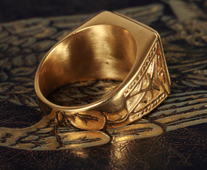 1 gramos <span class=keywords><strong>18</strong></span> K <span class=keywords><strong>oro</strong></span> rubí zafiro precios en paskistan dubai latón anillo <span class=keywords><strong>de</strong></span> los hombres - Product Image 6