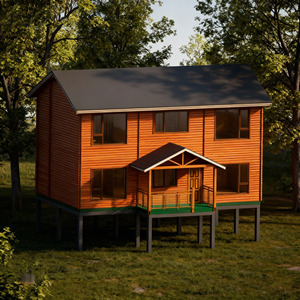 Cabaña de Madera Compacta para Vacaciones, Refugio Acogedor para Escapadas de Fin de Semana - Product Image 1