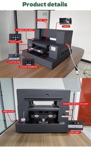 Impresora plana UV LED multifuncional <span class=keywords><strong>A3</strong></span> A4, barniz C + W + para fundas de teléfono, botellas cilíndricas, impresora UV pequeña multicapa para Flex - Product Image 5