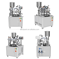 Machine automatique de remplissage et de scellage de tubes souples en PE pour onguents, crèmes pour les mains, emballages cosmétiques en tube