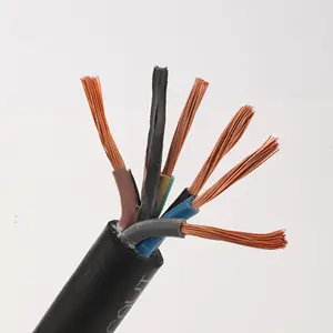 Heavy-Duty 5-Core 5x16mm 25mm 35mm 50mm Rubber Sheath Flexible Low Voltage Industrial Electric Water-Proof Cable Copper