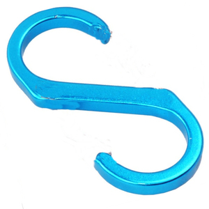 HXY 88*40*6.3MM Custom S Shape Aluminum Carabiner Bulk Carabiner Aluminum S Carabiner Wholesale For Hiking, Camping, Outgoing