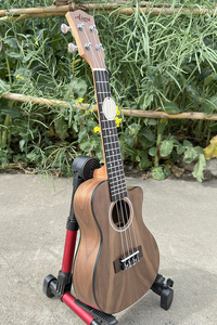 ODM/OEM Custom Aiersi marca 23 pulgadas Cutaway precio al por mayor concierto <span class=keywords><strong>ukelele</strong></span> de alta calidad guitarra de buena calidad Color <span class=keywords><strong>naranja</strong></span> gran oferta - Product Image 3