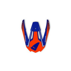 Casco da Motocross con visiera ABS Shell blu-rosso nuova condizione per motocicli - Product Image 1