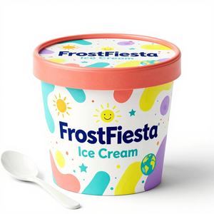 Gobelets à glace en papier <span class=keywords><strong>de</strong></span> qualité alimentaire, très vendus, colorés et joyeux, pour les fêtes d'enfants, les desserts, les cafés, les événements estivaux et les comptoirs <span class=keywords><strong>de</strong></span> collations - Product Image 3