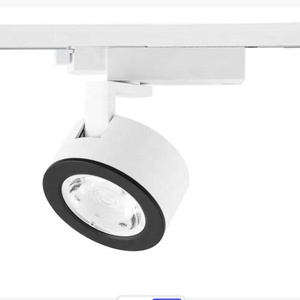 Focos de seguimiento LED regulables <span class=keywords><strong>DALI</strong></span> de 0-10V, atenuación personalizada y CCT 2700K-6500K, iluminación suplementaria para exposiciones - Product Image 1