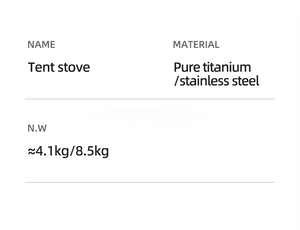Portable Wood Burning <strong>Stove</strong> Outdoor Camping <strong>Hot</strong> <strong>Tent</strong> <strong>Stoves</strong> for Heating Cooking Barbecue With Chimney Camping Accessories - Product Image 6