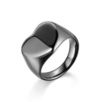 LEPAI Bagues pour hommes en acier inoxydable tendance, design géométrique, électroplaquées, bijoux de mode, modèle R30014, fabriquées en Chine