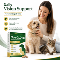 Complément alimentaire pour la santé oculaire des chiens, pour la clarté visuelle, soin des yeux mouillés, soutien oculaire pour chats, antioxydant, astaxanthine, poudre de pépins de raisin