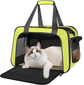 Cacces compagnia aerea ha approvato un trasportino pieghevole morbido, a mano e a spalla, borsa portatile per viaggi in casa e all'aperto per cani, - Product Image 1