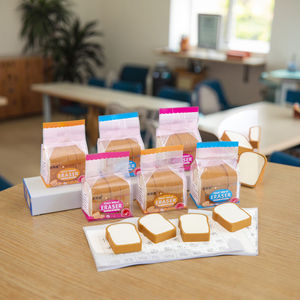 Set di Cancelleria Creativo Jiayu per Studenti, Nuovo Set di Matite e Gomme a Forma di Toast Cartoon - Product Image 4