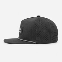 Casquette de sport 5 panneaux en toile avec logo personnalisé, imperméable, respirante, réglable, style streetwear, marque T&L, unisexe, vente en gros