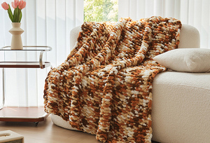 Plaid en grosse maille chenille extra doux, tissé, pour chambre à coucher, décoration nordique, luxe, épais, chaud, pour l'hiver - Product Image 4