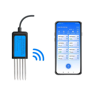 7 in 1 Kit <span class=keywords><strong>Sensor</strong></span> Tanah untuk Menguji Kualitas Udara Mengukur Kelembaban Nilai pH EC Nitrogen Fosfor Kalium Konduktivitas IoT - Product Image 1