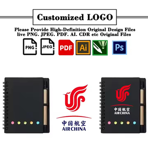 Ys041 biểu tượng tùy chỉnh Kraft notepad với bút Memo ghi chú dính xoắn ốc máy tính xách tay in khuyến mãi tùy chỉnh notepad với bút - Product Image 2