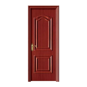 WPC Puertas interiores de madera Fábrica de puertas chinas Tablero impermeable + Película de PVC La elegancia antitermitas cumple con la durabilidad - Product Image 3