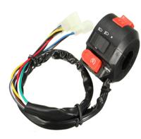 Interrupteur de démarrage et d'arrêt gauche pour scooter chinois, VTT, quad avec guidon de 7/8 pouces (22 mm) et 8 fils