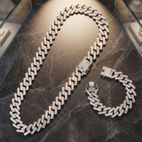 Collar Personalizado con Nombre en Moissanita, Chapado en Oro, Plata de Ley, Colgante de Eslabones Cubanos, Certificado IGI, Joyas de Ámbar de Lujo