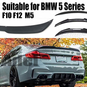 Aileron de coffre arrière en fibre de carbone style Pro F10 pour BMW F10 F11 F18 Série 5 M5 2011-2017, lèvre d'aileron arrière, style automobile - Product Image 1