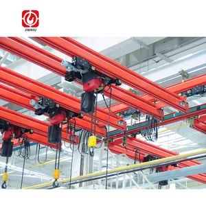 Giá Rẻ Giá 500kg 1ton linh hoạt di chuyển 4 trục treo underhung kbk Crane với Chain hoist Electric