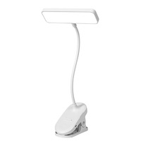 Lampe de bureau à pince et lampe de chevet LED, design minimaliste moderne, pour l'apprentissage transfrontalier, avec batterie intégrée, commande tactile, CRI 90+ élevé, protection oculaire