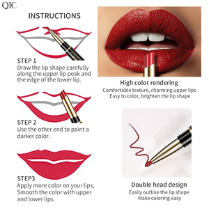 Lápiz Labial Doble 2 en 1, Mate, Larga Duración, Resistente al Agua, Anti-Manchas, No Transfiere, 2g Q909, Belleza Transfronteriza - Product Image 3