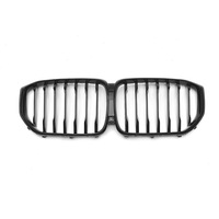 Cocok untuk BMW X5 G05 2019-2022 Single Slat Gloss Black Kidney Grille ABS Pengganti Langsung
