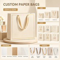 Solution d'emballage cadeau haut de gamme durable avec gaufrage - Sacs en papier personnalisés avec poignées en ruban, vente en gros, fabricant de luxe