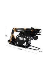Entraîneur de basketball portable pliable avec filet de rebond réglable en acier et aluminium pour l'entraînement en intérieur et en extérieur