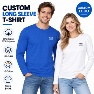 T-shirt vierge unisexe à manches courtes et col rond en denim coton polyester 180 GSM, personnalisable avec logo, écologique, pour vente en gros, OEM, marque privée - Product Image 1