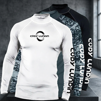 Rashguard MMA à manches longues de haute qualité UPF50 pour hommes, protection UV, respirant, séchage rapide, anti-frottement, 220g, antibactérien, pour adultes