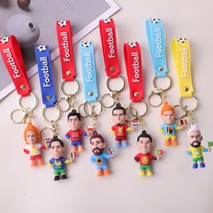 Portachiavi all'ingrosso per giocatore di calcio Messi Ronaldo calcio <span class=keywords><strong>stella</strong></span> portachiavi borsa ciondolo bambola Anime portachiavi souvenir giocattolo regalo - Product Image 2