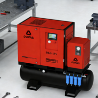 Compresseur d'air industriel silencieux à vis avec moteur haute puissance refroidi par air pour découpe laser ; Facile à entretenir