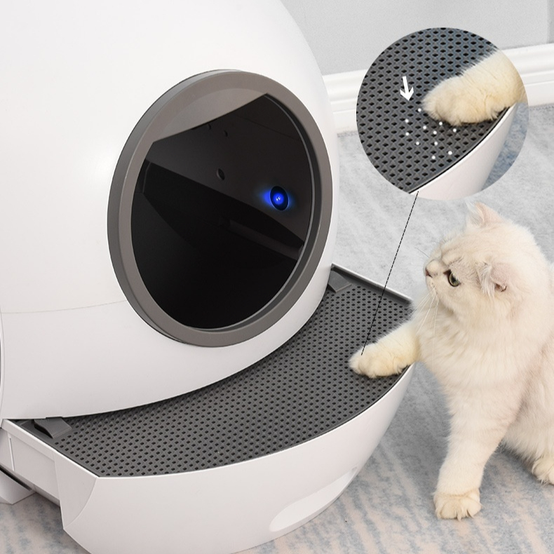 Роскошный большой закрытый электрический туалет для кошек Автоматическая самоочистка с капюшоном умный туалет для кошек