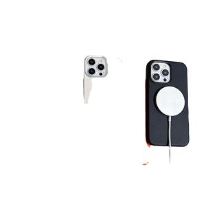 Étui antichoc magnétique en cuir véritable pour iPhone 16 Full-Wrap Business Style Disponible en <span class=keywords><strong>Orange</strong></span> Bleu Noir Blanc Marron - Product Image 6