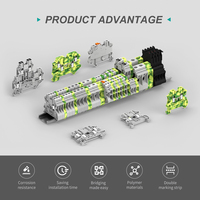 Bloc de bornes à vis haute tension pour rail DIN UUT-2.5-GY 0.2-4mm² 24A 1000V Remplace le bloc de bornes de câblage UK2.5B