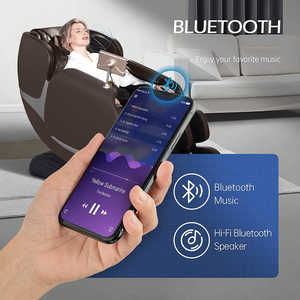 โรงงานขายส่งเพลงใหม่รีโมทคอนโทรลเต็มร่างกายเรียบง่าย Zero Gravity OEM เก้าอี้นวดพรีเมี่ยมมาเลเซียพร้อมการควบคุมด้วยเสียง - Product Image 4